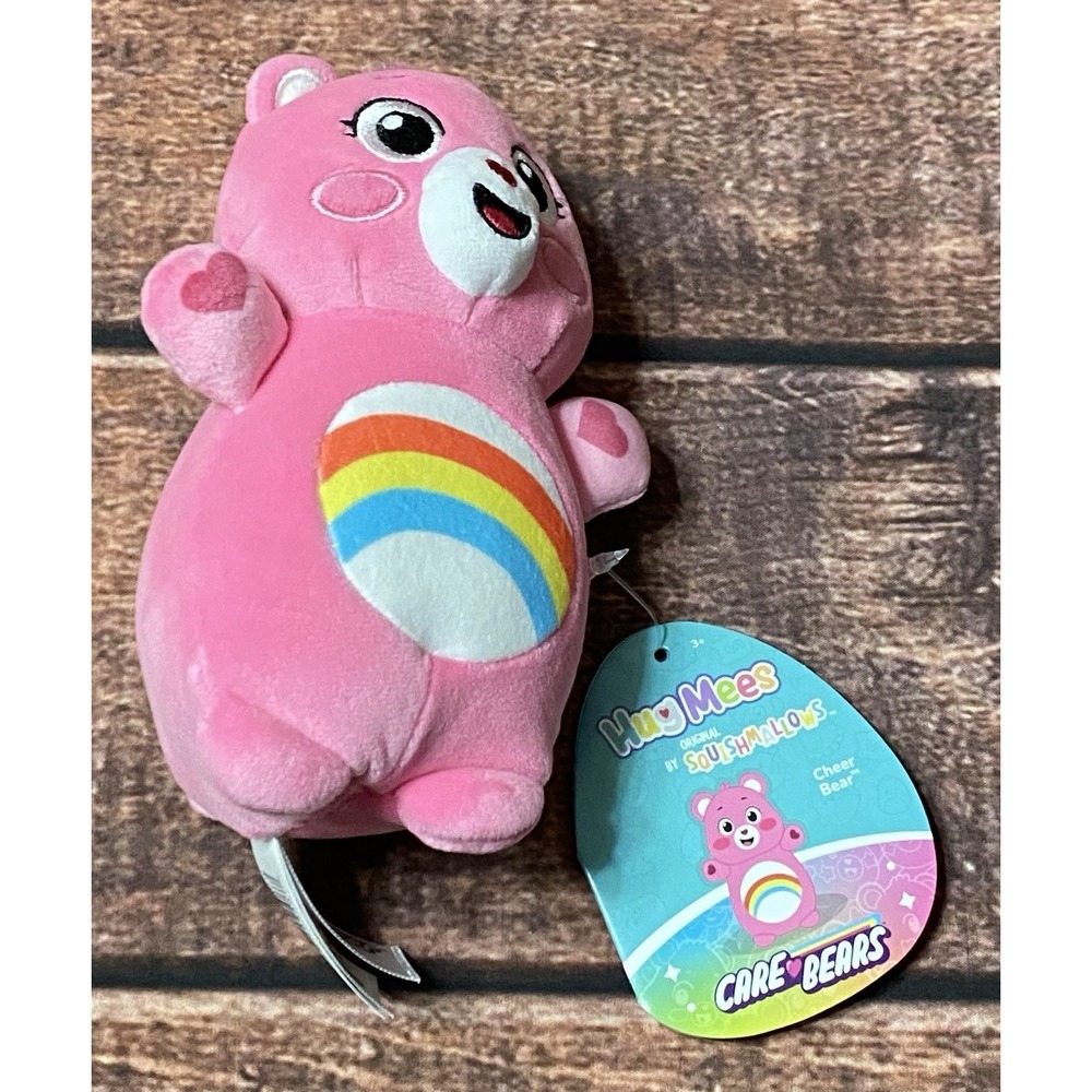 Squishmallows Hug Mees Care Bears "Cheer Bear" 6 inch Plush Toy New - Picture 11 of 16